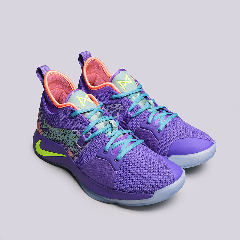 мужские фиолетовые баскетбольные кроссовки Nike PG 2 MM AO2986-001 - цена, описание, фото 2